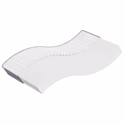 VidaXL 373004, Single/Full size, Medium, Dark Grey, White, Foam, 900 mm, 1900 mm