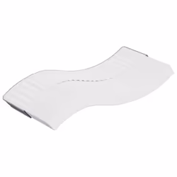 VidaXL 373020, Single/Full size, High density foam mattress, Medium, Grey, White, Polyester, Polyester