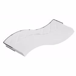 VidaXL 373031, Single/Full size, High density foam mattress, Soft, Black, White, Polyester, Polyester