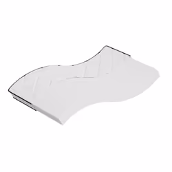VidaXL 373037, Single/Full size, High density foam mattress, Soft, Black, White, Polyester, Polyester