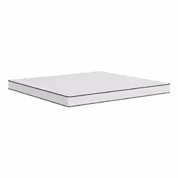 VidaXL 373038, Super King size, High density foam mattress, Medium, Black, White, Polyester, Foam