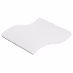 VidaXL 373053, King size, Medium, White, Polyester, Foam, 1800 mm