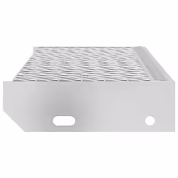 vidaXL Grate Step Metal Garden Stair Anti-slip Patio Stairs Galvanised Steel - forge welded, 60 x 24 x 7 cm - Additional view 4