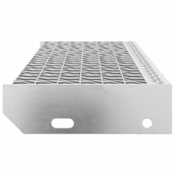 vidaXL Grate Step Metal Garden Stair Anti-slip Patio Stairs Galvanised Steel - forge welded, 80 x 24 x 7 cm - Additional view 4
