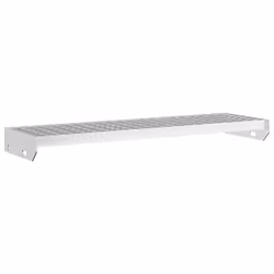 vidaXL Grate Step Metal Garden Stair Anti-slip Patio Stairs Galvanised Steel - forge welded, 80 x 24 x 7 cm - Additional view 5