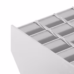 vidaXL Grate Step Metal Garden Stair Anti-slip Patio Stairs Galvanised Steel - forge welded, 80 x 24 x 7 cm - Additional view 6