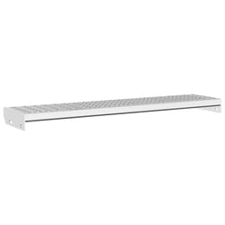 vidaXL Grate Step Metal Garden Stair Anti-slip Patio Stairs Galvanised Steel - forge welded, 100 x 24 x 7 cm