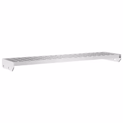 vidaXL Grate Step Metal Garden Stair Anti-slip Patio Stairs Galvanised Steel - forge welded, 100 x 24 x 7 cm - Additional view 5