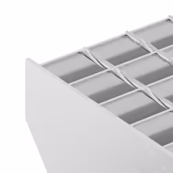 vidaXL Grate Step Metal Garden Stair Anti-slip Patio Stairs Galvanised Steel - forge welded, 100 x 24 x 7 cm - Additional view 6