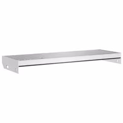 vidaXL Grate Step Metal Garden Stair Anti-slip Patio Stairs Galvanised Steel - press locked, 70 x 24 x 7 cm