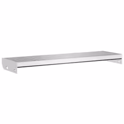 vidaXL Grate Step Metal Garden Stair Anti-slip Patio Stairs Galvanised Steel - press locked, 80 x 24 x 7 cm