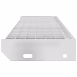 vidaXL Grate Step Metal Garden Stair Anti-slip Patio Stairs Galvanised Steel - press locked, 100 x 24 x 7 cm - Additional view 4