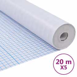 vidaXL Privacy Window Film Window Treatment Milk Glass Adhesive for Office - frosted stripes, 0.9 x 20 m/ 5 pcs