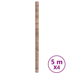vidaXL Furniture Sticker Self-Adhesive Sticky Back Wallpaper Wooden Look PVC - brown, 4 pcs