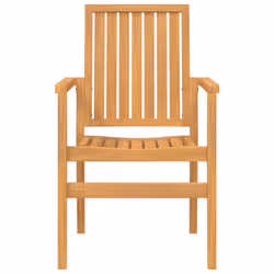 vidaXL Garden Dining Set Outdoor Table and Chairs Solid Wood Teak - 160 cm table length/ 4 piece - Additional view 4