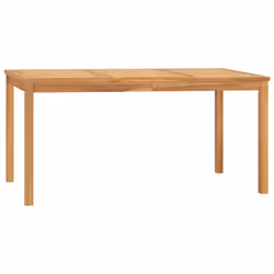 vidaXL Garden Dining Set Outdoor Table and Chairs Solid Wood Teak - 160 cm table length/ 4 piece - Additional view 7