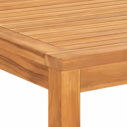 vidaXL Garden Dining Set Outdoor Table and Chairs Solid Wood Teak - 180 cm table length/ 4 piece - Additional view 9