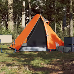 vidaXL Camping Tent 2 Persons Outdoor Hiking Portable Dome Tent Waterproof - orange