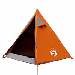 vidaXL Camping Tent 2 Persons Outdoor Hiking Portable Dome Tent Waterproof - orange - Additional view 4