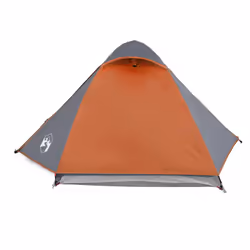 vidaXL Camping Tent 2 Persons Outdoor Hiking Portable Dome Tent Waterproof - orange - Additional view 6