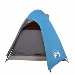 vidaXL Camping Tent 4 Persons Portable Outdoor Hiking Dome Tent Waterproof - blue, 254 x 135 x 112 cm - Additional view 4