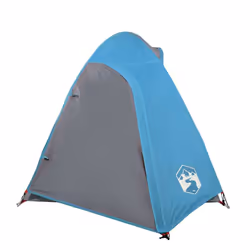 vidaXL Camping Tent 4 Persons Portable Outdoor Hiking Dome Tent Waterproof - blue, 254 x 135 x 112 cm - Additional view 5