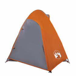 vidaXL Camping Tent 4 Persons Portable Outdoor Hiking Dome Tent Waterproof - orange, 254 x 135 x 112 cm - Additional view 5