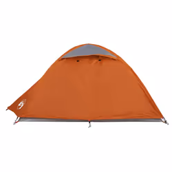vidaXL Camping Tent 4 Persons Portable Outdoor Hiking Dome Tent Waterproof - orange, 254 x 135 x 112 cm - Additional view 6