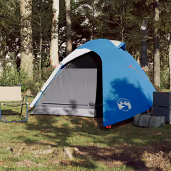 vidaXL Camping Tent 4 Persons Portable Outdoor Hiking Dome Tent Waterproof - blue, 264 x 210 x 125 cm - Additional view 2