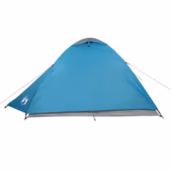 vidaXL Camping Tent 4 Persons Portable Outdoor Hiking Dome Tent Waterproof - blue, 264 x 210 x 125 cm - Additional view 6
