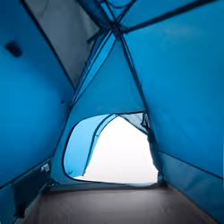 vidaXL Camping Tent 4 Persons Portable Outdoor Hiking Dome Tent Waterproof - blue, 264 x 210 x 125 cm - Additional view 9