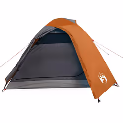 vidaXL Camping Tent 4 Persons Portable Outdoor Hiking Dome Tent Waterproof - orange, 264 x 210 x 125 cm - Additional view 4