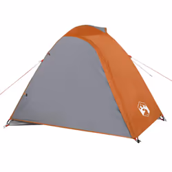 vidaXL Camping Tent 4 Persons Portable Outdoor Hiking Dome Tent Waterproof - orange, 264 x 210 x 125 cm - Additional view 5