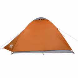 vidaXL Camping Tent 4 Persons Portable Outdoor Hiking Dome Tent Waterproof - orange, 264 x 210 x 125 cm - Additional view 6