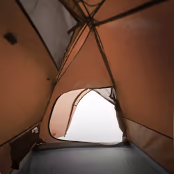 vidaXL Camping Tent 4 Persons Portable Outdoor Hiking Dome Tent Waterproof - orange, 264 x 210 x 125 cm - Additional view 9