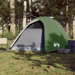 vidaXL Camping Tent 4 Persons Portable Outdoor Hiking Dome Tent Waterproof - green, 267 x 272 x 145 cm - Additional view 2