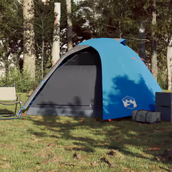 vidaXL Camping Tent 4 Persons Portable Outdoor Hiking Dome Tent Waterproof - blue, 267 x 272 x 145 cm - Additional view 2