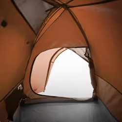 vidaXL Camping Tent 4 Persons Portable Outdoor Hiking Dome Tent Waterproof - orange, 267 x 272 x 145 cm - Additional view 9
