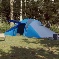 vidaXL Family Tent Dome 6-Person Camping Tent Lightweight Tent Blue Waterproof