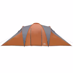 vidaXL Family Tent Dome 6-Person Camping Dome Tent Grey and Orange Waterproof - Additional view 4