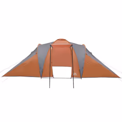 vidaXL Family Tent Dome 6-Person Camping Dome Tent Grey and Orange Waterproof - Additional view 5