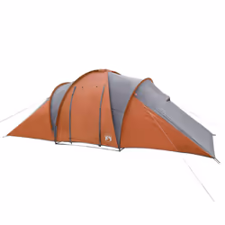 vidaXL Family Tent Dome 6-Person Camping Dome Tent Grey and Orange Waterproof - Additional view 6
