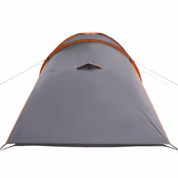 vidaXL Family Tent Dome 6-Person Camping Dome Tent Grey and Orange Waterproof - Additional view 8