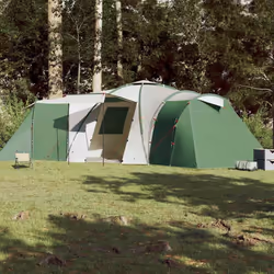 vidaXL Family Tent Dome 12-Person Camping Tent Dome Tent Green Waterproof - Additional view 2