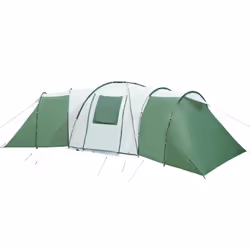 vidaXL Family Tent Dome 12-Person Camping Tent Dome Tent Green Waterproof - Additional view 4