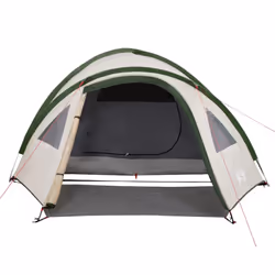 vidaXL Camping Tent 4 Persons Outdoor Hiking Portable Dome Tent 185T Taffeta - green, 300 x 250 x 132 cm - Additional view 4