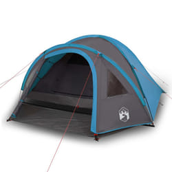 vidaXL Camping Tent 4 Persons Outdoor Hiking Portable Dome Tent 185T Taffeta - blue, 300 x 250 x 132 cm
