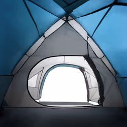 vidaXL Camping Tent 4 Persons Outdoor Hiking Portable Dome Tent 185T Taffeta - blue, 300 x 250 x 132 cm - Additional view 8