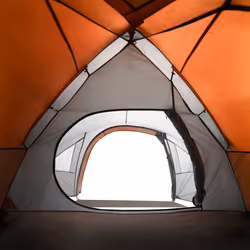 vidaXL Camping Tent 4 Persons Outdoor Hiking Portable Dome Tent 185T Taffeta - orange, 300 x 250 x 132 cm - Additional view 8