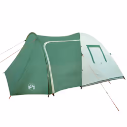 vidaXL Camping Tent 4 Persons Outdoor Hiking Portable Dome Tent 185T Taffeta - green, 466 x 342 x 200 cm - Additional view 4